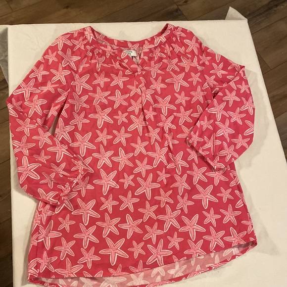 Crown & Ivy Starfish Pattern Girls Size Large 12-14. EUC - Picture 2 of 7